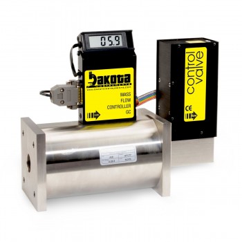 GC7 Series - Argon Mass Flow Controller - Stainless Steel, High Flow, With or Without LCD Readout, 3/4 Inch FNPT Fittings, 0-5VDC Analog Input/Output